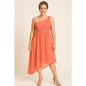 NWT Eva &  Shoulder Dress Lola One Shouder Dress - Size L